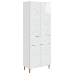 Ensemble de Meubles 2 pcs Blanc brillant Bois d'ingénierie 621193621193