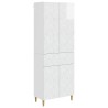 Ensemble de Meubles 2 pcs Blanc brillant Bois d'ingénierie 621193621193