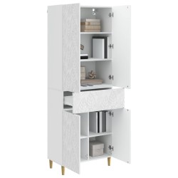 Ensemble de Meubles 2 pcs Blanc brillant Bois d'ingénierie 621193621193