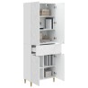 Ensemble de Meubles 2 pcs Blanc brillant Bois d'ingénierie 621193621193