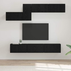 Ensemble meuble TV 7 pcs Chêne noir Bois d'ingénierie 621194621194