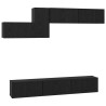 Ensemble meuble TV 7 pcs Chêne noir Bois d'ingénierie 621194621194