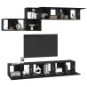 Ensemble meuble TV 7 pcs Chêne noir Bois d'ingénierie 621194621194