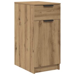 Armoire de bureau chêne artisanal 33x50x75 cm bois d'ingénierie 621195621195