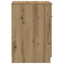 Armoire de bureau chêne artisanal 33x50x75 cm bois d'ingénierie 621195621195