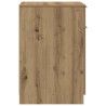 Armoire de bureau chêne artisanal 33x50x75 cm bois d'ingénierie 621195621195