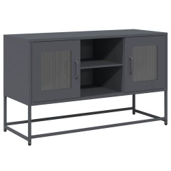 Meuble TV anthracite 100,5x39x60,5 cm acier 621198621198