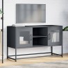 Meuble TV anthracite 100,5x39x60,5 cm acier 621198621198