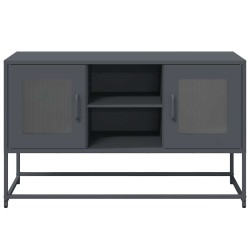 Meuble TV anthracite 100,5x39x60,5 cm acier 621198621198