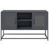 Meuble TV anthracite 100,5x39x60,5 cm acier 621198621198