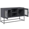 Meuble TV anthracite 100,5x39x60,5 cm acier 621198621198