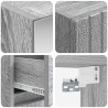 Ensemble de mobilier de salle de bain 4 pcs Sonoma gris 621201621201