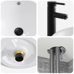 Ensemble de mobilier de salle de bain 4 pcs Sonoma gris 621201621201