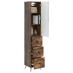 Ensemble de Meubles 2 pcs Chêne fumé 34,5 x 34,5 x 90 cm 621204621204