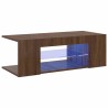 Meuble TV avec lumières LED Chêne marron 90x39x30 cm 621206621206
