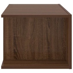 Meuble TV avec lumières LED Chêne marron 90x39x30 cm 621206621206