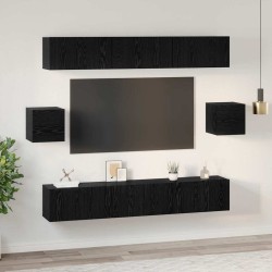 Ensemble meuble TV 8 pcs Chêne noir Bois d'ingénierie 621207621207