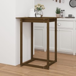 Table de bar Marron miel 80x80x110 cm Bois massif de pin 621208621208