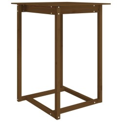 Table de bar Marron miel 80x80x110 cm Bois massif de pin 621208621208