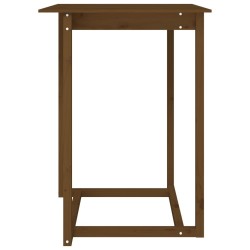 Table de bar Marron miel 80x80x110 cm Bois massif de pin 621208621208