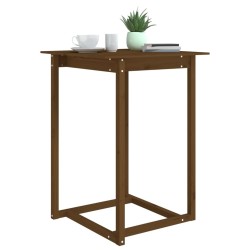 Table de bar Marron miel 80x80x110 cm Bois massif de pin 621208621208