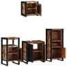 Ensemble de mobilier de salle de bain 4 pcs Bois Recyclé Solide 621210621210