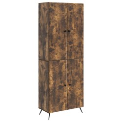 Ensemble de Meubles 2 pcs Chêne fumé Bois d'ingénierie 621212621212