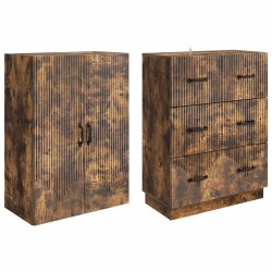 Ensemble de Meubles 2 pcs Chêne fumé 66 x 34,5 x 87 cm 621213621213