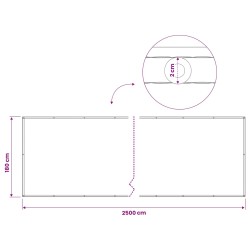 Écran de confidentialité pour balcon 1,8 x 25 m 621214621214