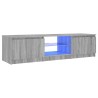 Meuble TV avec lumières LED Sonoma gris 140x40x36 cm 621216621216