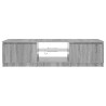 Meuble TV avec lumières LED Sonoma gris 140x40x36 cm 621216621216