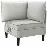 Ensemble de meubles pour le salon 4 pcs Gris clair Tissu 621218621218