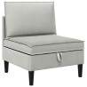 Ensemble de meubles pour le salon 4 pcs Gris clair Tissu 621218621218