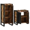 Ensemble de mobilier de salle de bain 2 pcs Bois massif recyclé 621219621219