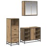 Ensemble de mobilier de salle de bain 3 pc Chêne artisanal 621220621220