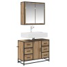 Ensemble de mobilier de salle de bain 2 pc Chêne artisanal 621221621221