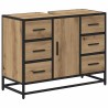 Ensemble de mobilier de salle de bain 2 pc Chêne artisanal 621221621221