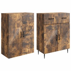 Ensemble de Meubles 2 pcs Chêne fumé 66 x 34,5 x 89,5 cm 621222621222