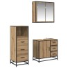 Ensemble de mobilier de salle de bain 3 pc Chêne artisanal 621224621224