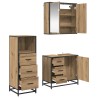 Ensemble de mobilier de salle de bain 3 pc Chêne artisanal 621224621224