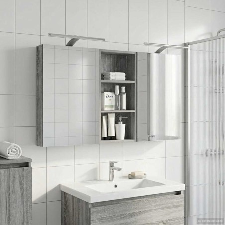 Ensemble de Meubles de Salle de Bain 3 pcs 110 x 10,5 x 60,5 cm 621227621227
