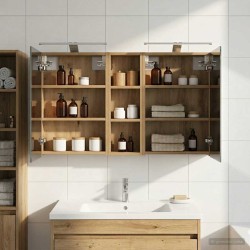 Ensemble de Meubles de Salle de Bain 3 pc 100 x 10,5 x 60,5 cm 621228621228