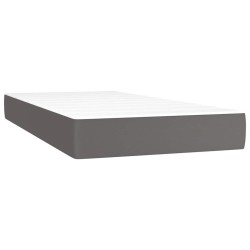 Matelas à ressorts ensachés pour enfants fermeté moyenne 80x160 cm similicuir 621229621229