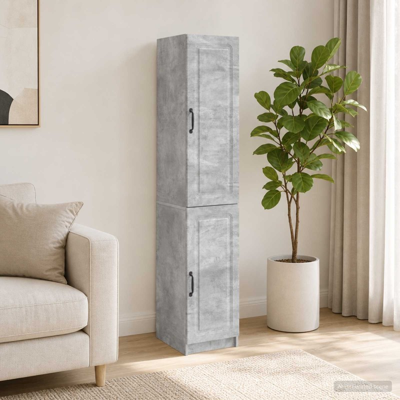 Ensemble de Meubles 2 pcs Gris béton Bois d'ingénierie 621234621234