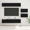 Ensemble meuble TV 6 pcs Chêne noir Bois d'ingénierie 621235621235