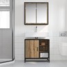 Ensemble de mobilier de salle de bain 2 pc Chêne artisanal 621237621237
