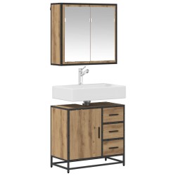Ensemble de mobilier de salle de bain 2 pc Chêne artisanal 621238621238