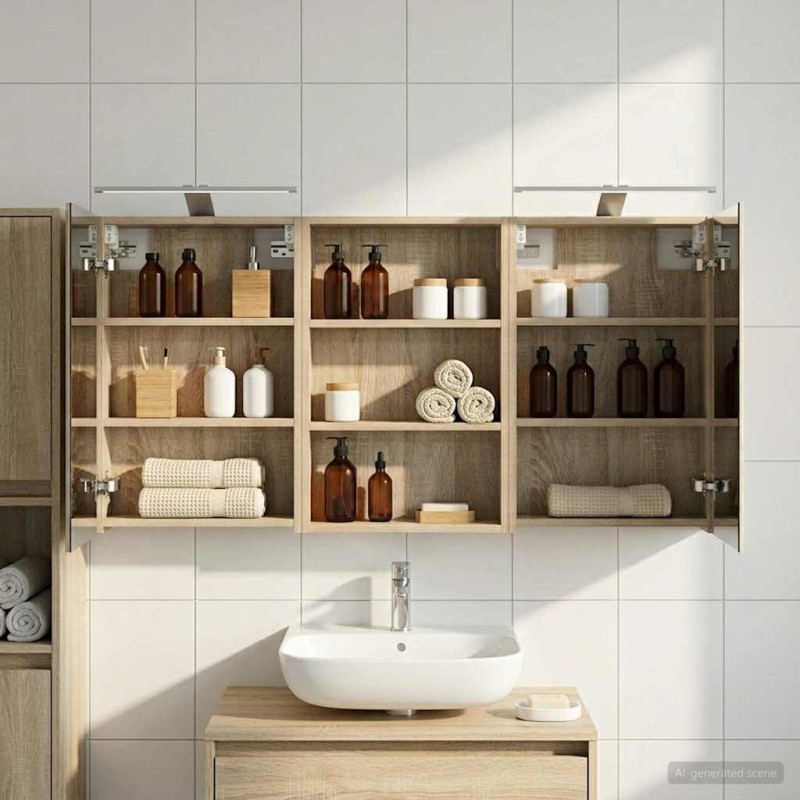 Ensemble de Meubles de Salle de Bain 3 pcs 120 x 10,5 x 60,5 cm 621240621240