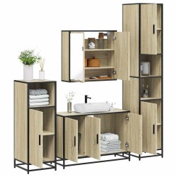 Ensemble de meubles de salle de bain 4 pcs chêne sonoma 621241621241