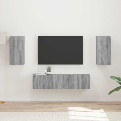 Ensemble meuble TV 4 pcs Gris Sonoma Bois d'ingénierie 621242621242